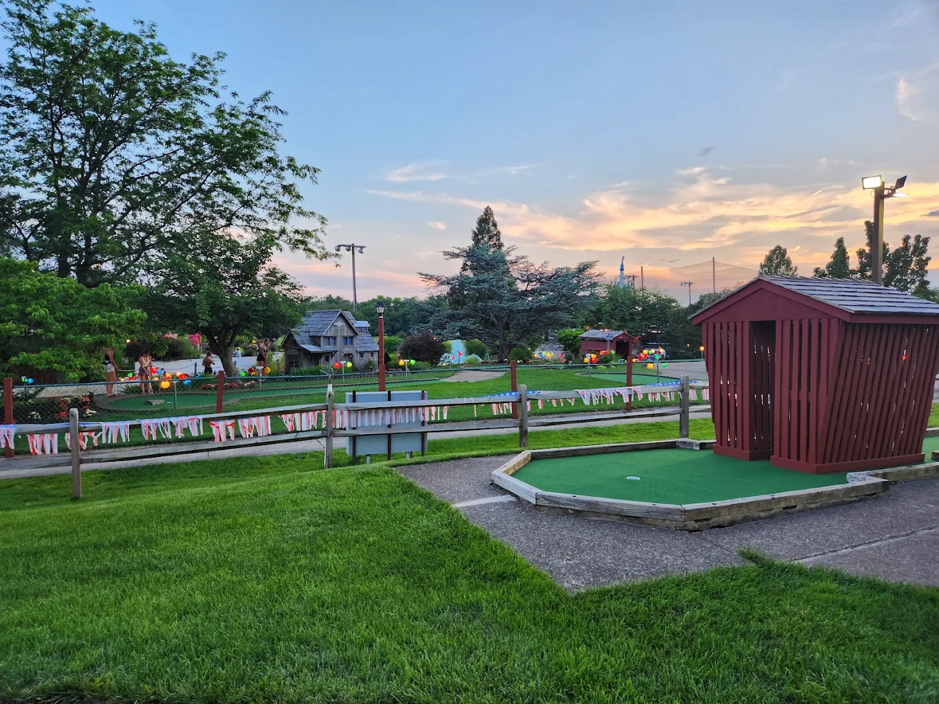 Sunset over Waltz Golf Farm